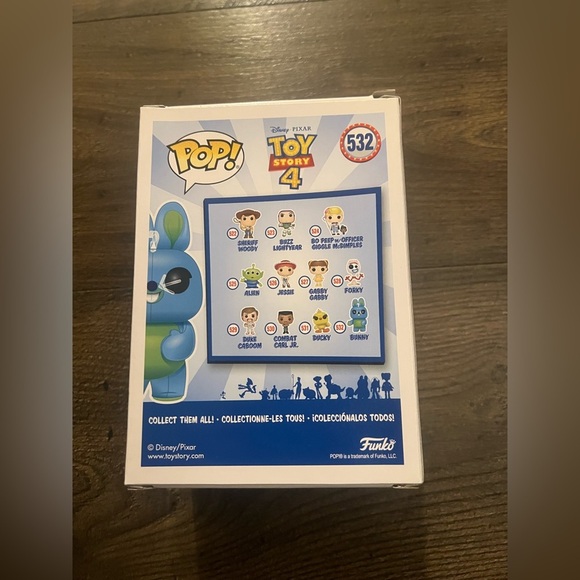 Funko Pop Toy Story 4 Bunny,Vinyl Figure #532,Flocked,Brand New,New in Box - Picture 4 of 5